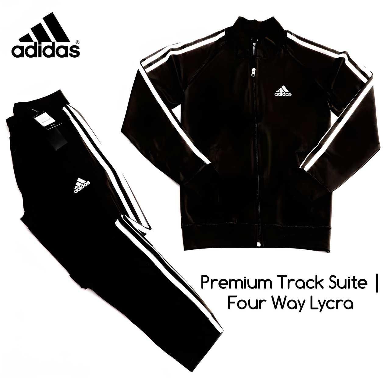 Men's Side Stripe 4 Way Polyester Track Suit