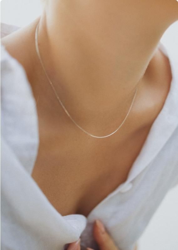 Fine Silver Beading Chain Necklace: Elegant Sterling Silver Jewelry