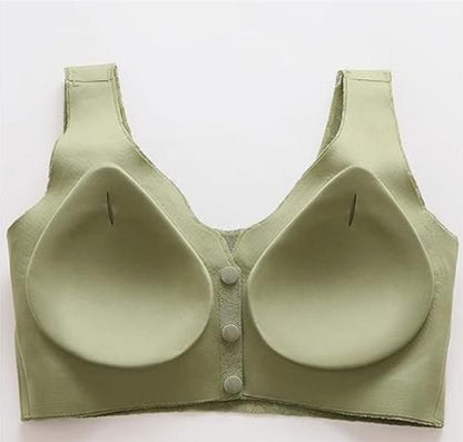 Women's Cotton Spandex Padded Front Open Feeding Bra