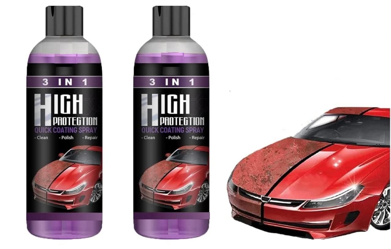 Shop 3-in-1 Car Ceramic Coating Spray - Water Repellent | Pack of 2 (200ML)
