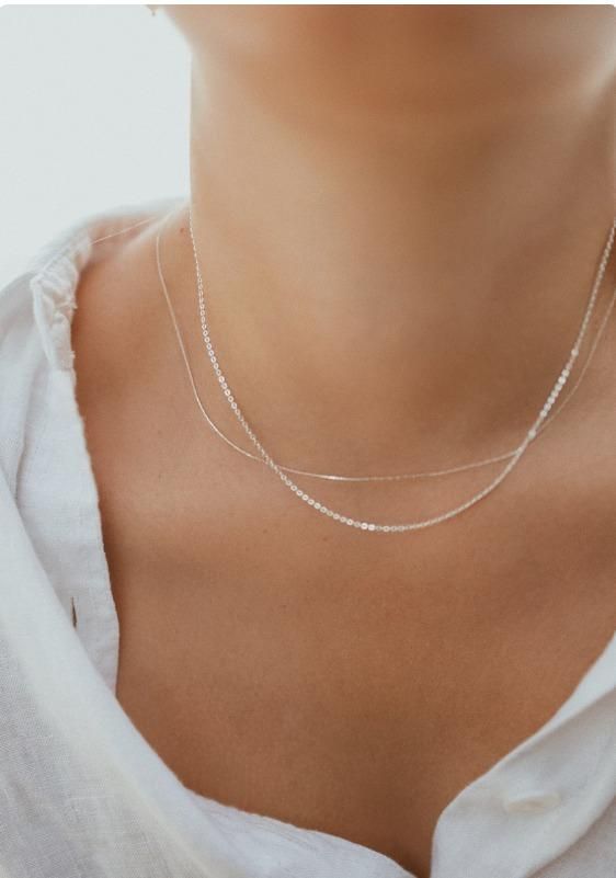 Fine Silver Beading Chain Necklace: Elegant Sterling Silver Jewelry