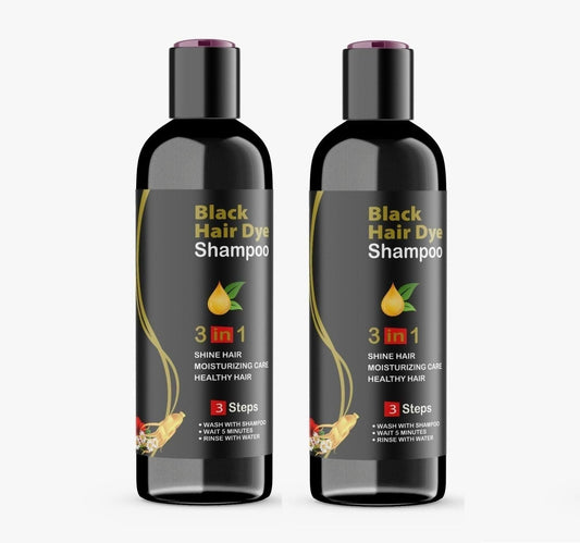 BLOSDREAM Black Hair Dye Shampoo 3 in 1-100ml (Pack of 2)