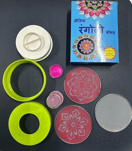 Rangoli Making Kit Includes Magic Tool (4 inch) Random Design