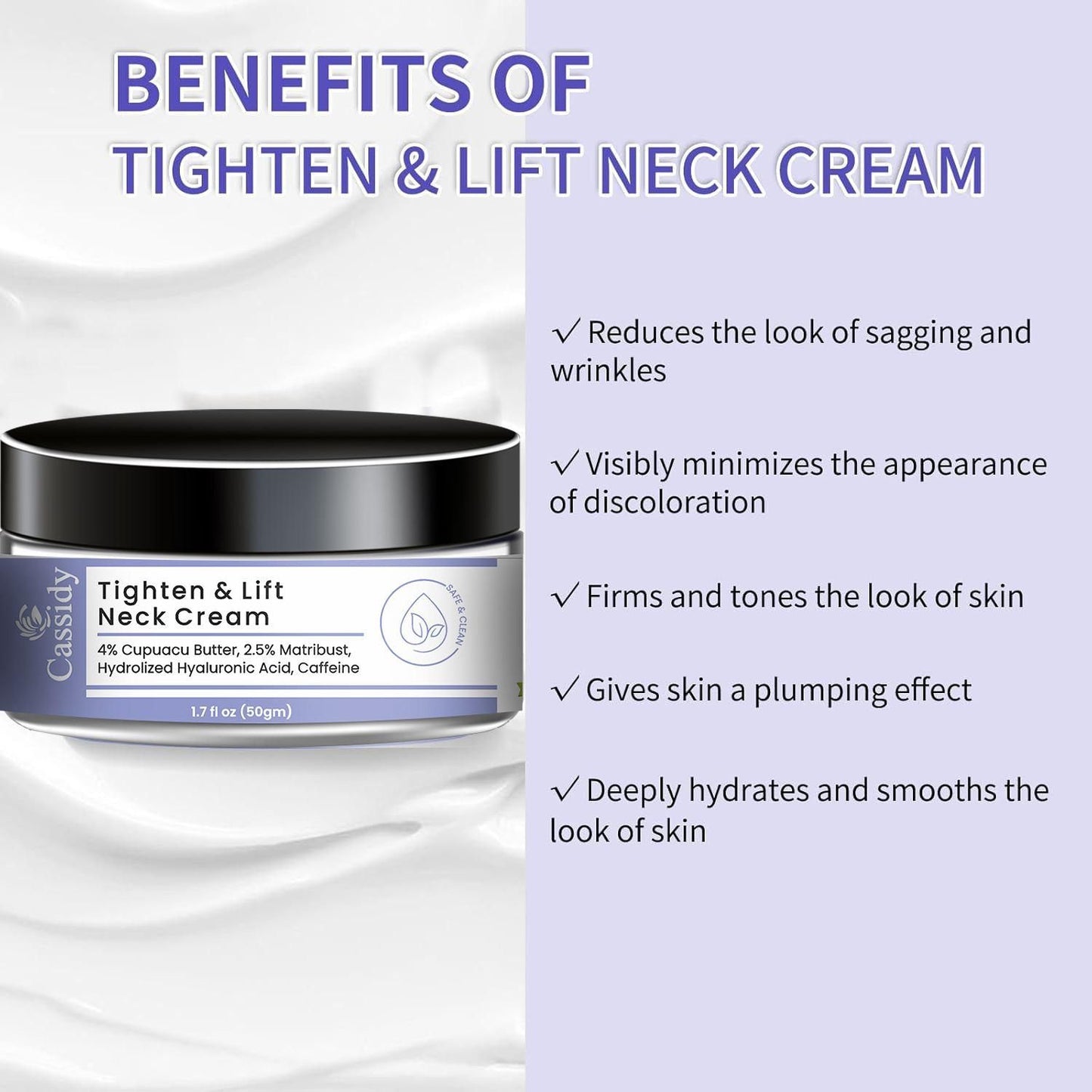 CASSIDY Tighten & lift Neck Cream 50gm